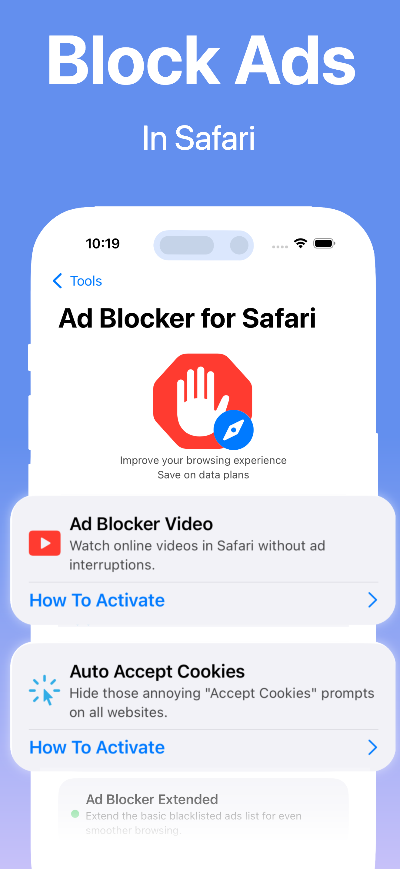 Ad Blocker View Screenshot